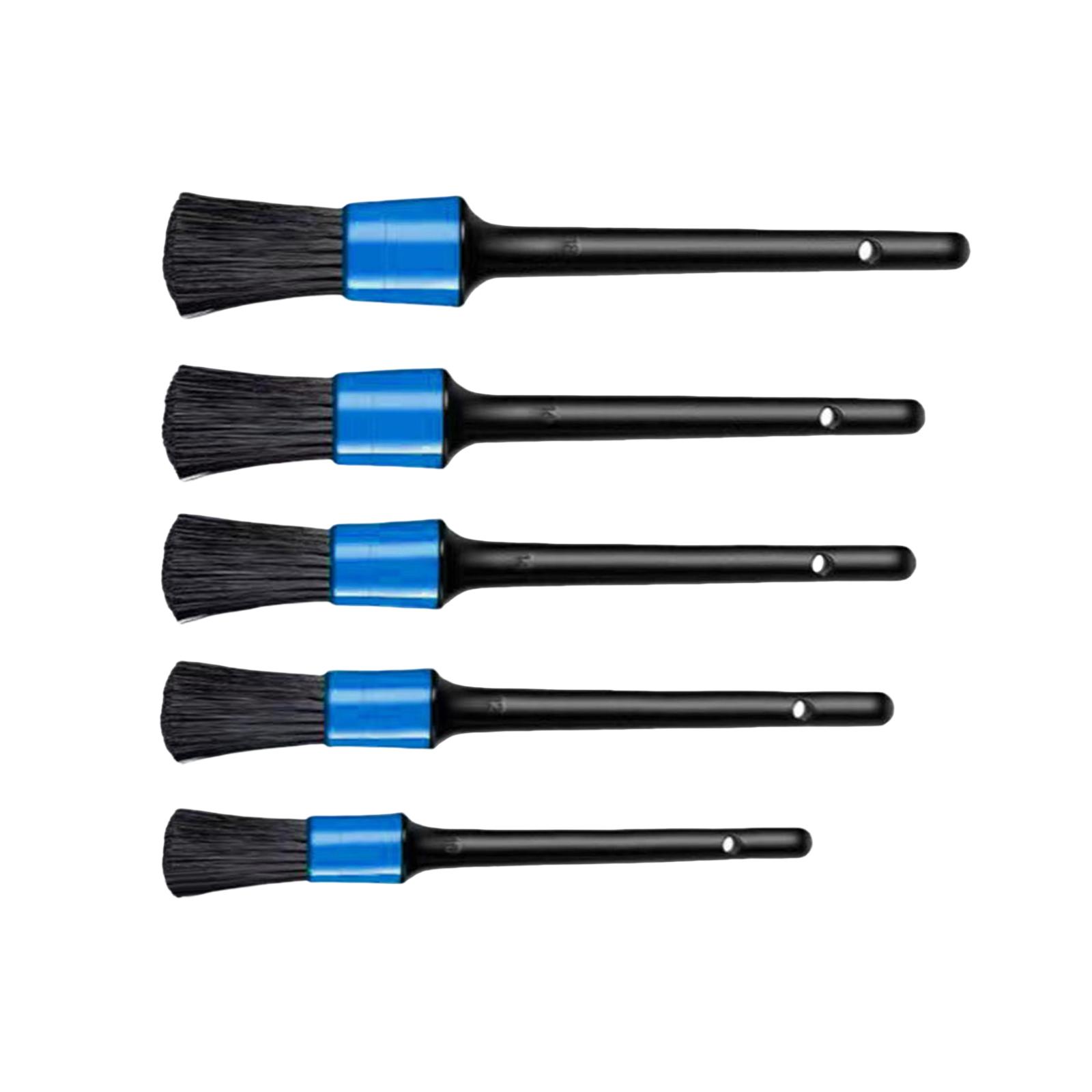 Detailing Brush Set - 多サイズ対応カーディテイリングブラシセット プラスチック製 ソフトブラシ 車用清掃キット 洗車およびトラック用アクセサリー