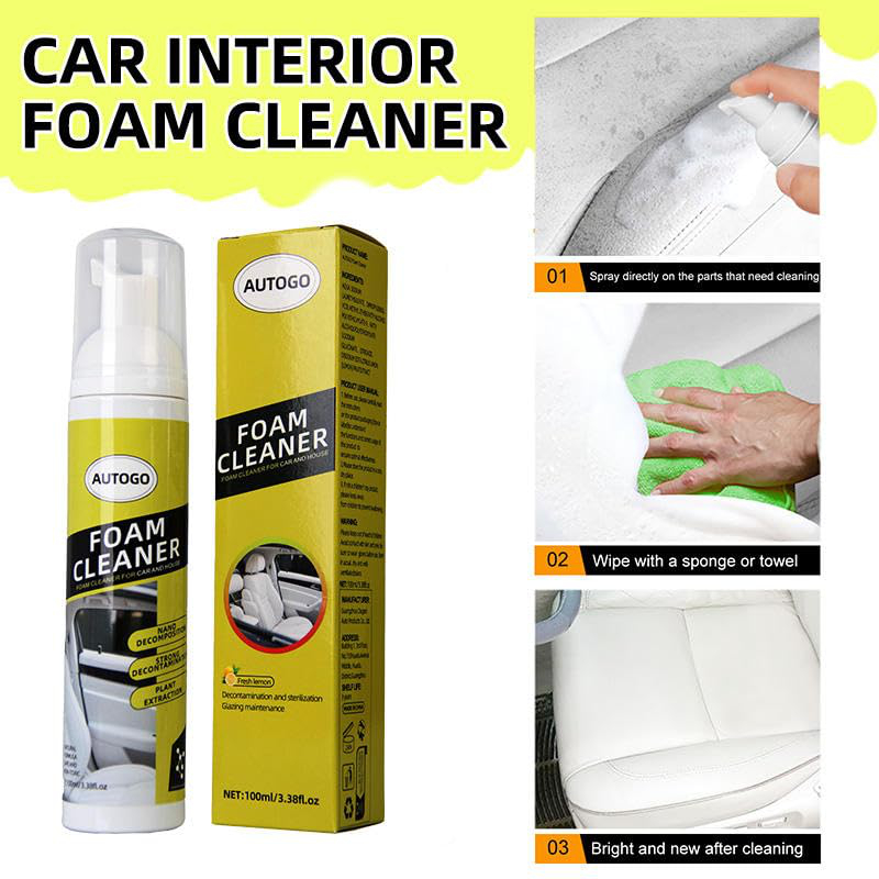 多目的フォームクリーナー。車の内装や革製シートの汚れを落とす - Leather Cleaner Interior のレビューと価格