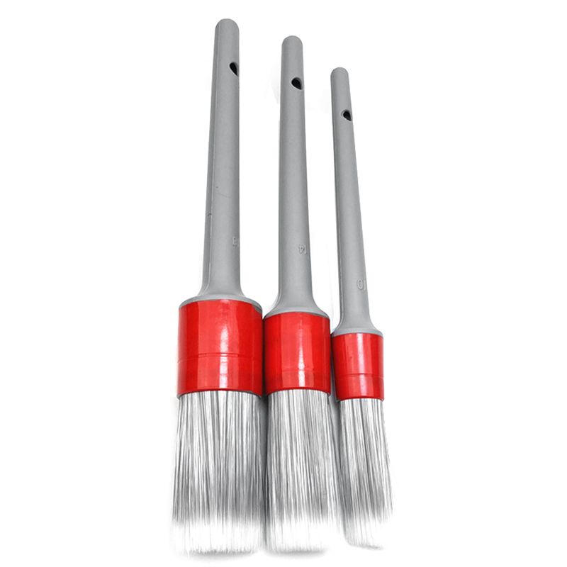 ホイール、タイヤ、エンジンルーム、革製シート、ドアパネル用の - Detailing Brush Set のレビューと価格