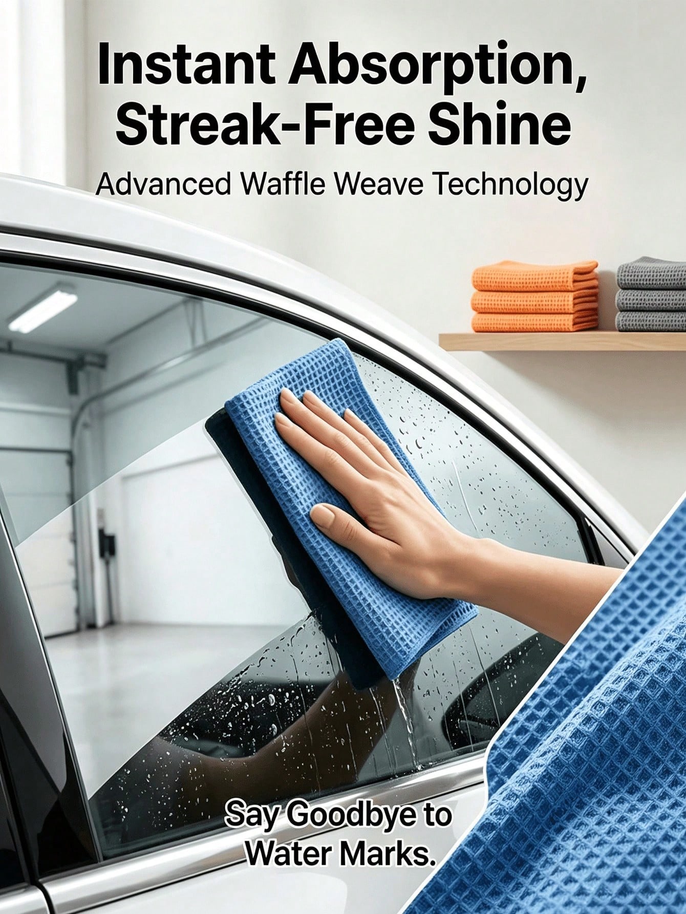 40x40cm マイクロファイバースエード 車用ガラスクリー - Microfiber Towel Detailing のレビューと価格