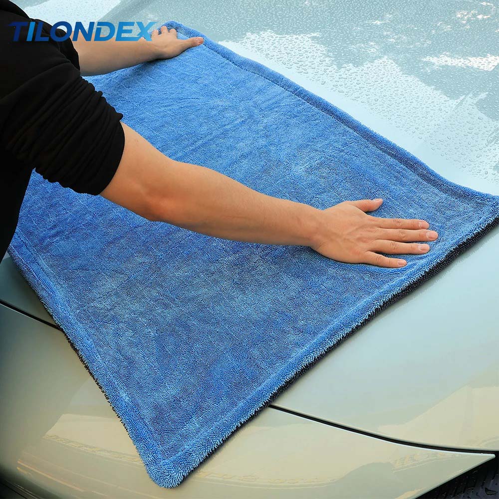 1/2PC 1000GSM両面マイクロファイバーカー乾燥タオ - Microfiber Towel Detailing のレビューと価格