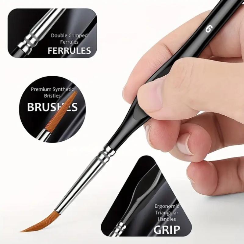 【B】プロ仕様のミニチュアペイントブラシセット。ドライブラシ - Detailing Brush Set のレビューと価格