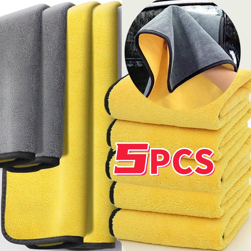 1/3/5 個マイクロファイバークリーニングタオル厚みのある - Microfiber Towel Detailing のレビューと価格