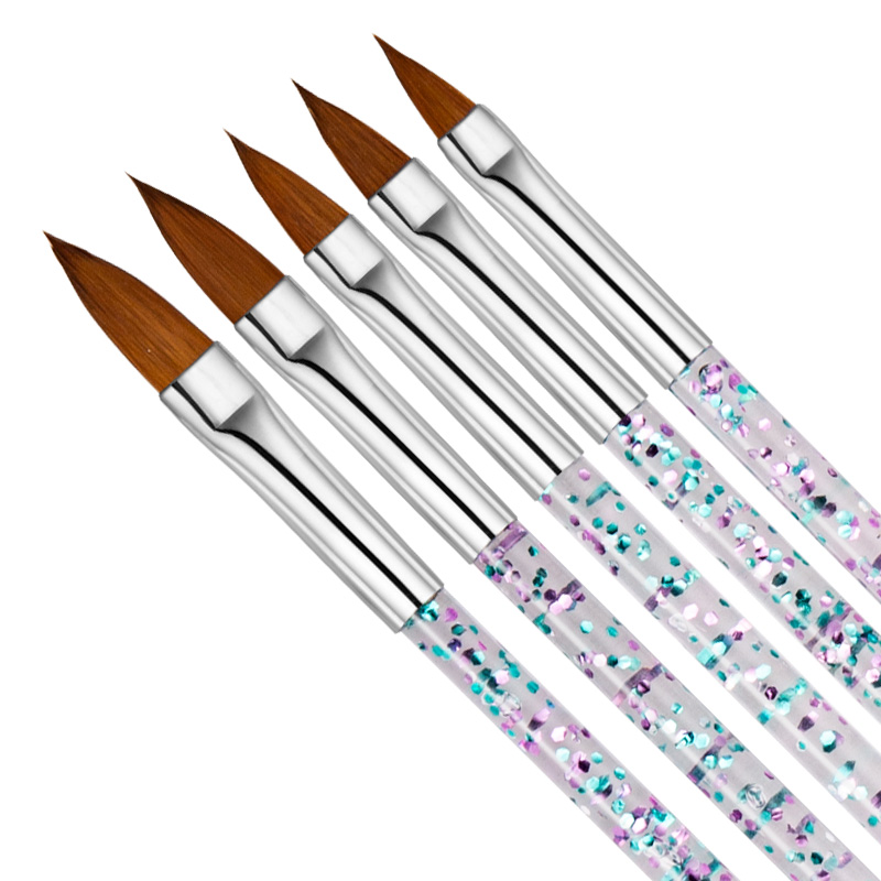 5本セット ネイルアートブラシ UVジェル アクリルネイル  - Detailing Brush Set のレビューと価格